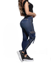 Load image into Gallery viewer, Push Up Colombian Jeans-Jogger Cargo Ref80794