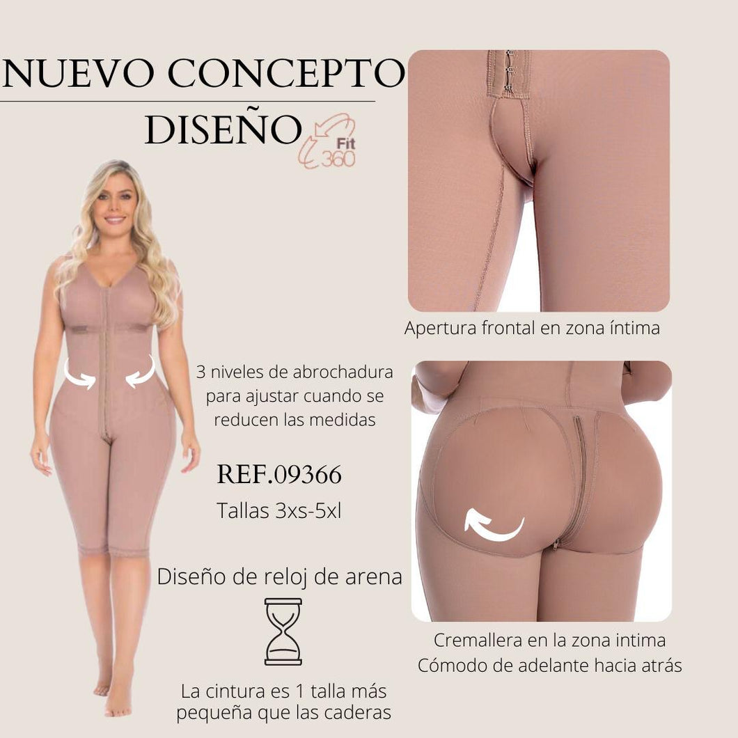  D066 Fajas Colombianas Post Surgery And Postpartum Tummy  Tuck Compression Garment For Women Mocha 3XL