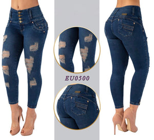 Jeans Colombiano Tobillero EU0500 – Colombian Jeans & Fajas